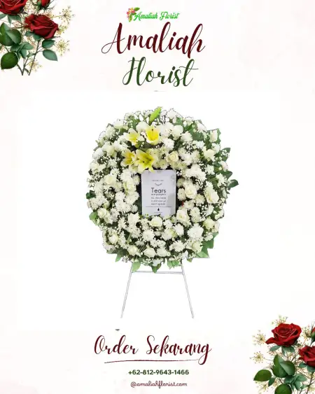 Krans Bunga Duka Cabang Empat