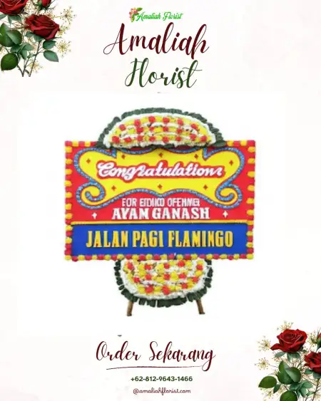 Sewa Papan Bunga Cabang Empat